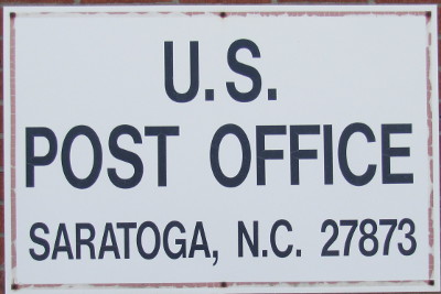 US Post Office Saratoga, North Carolina