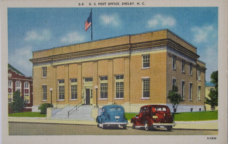 Shelby, North Carolina Post Office Post Card