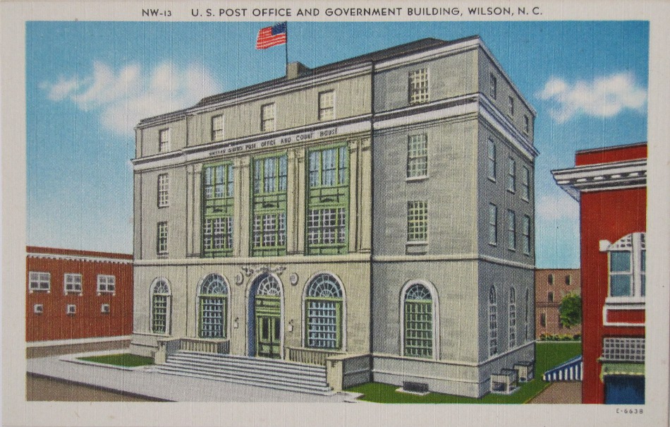 Wilson, North Carolina Post Office Post Card