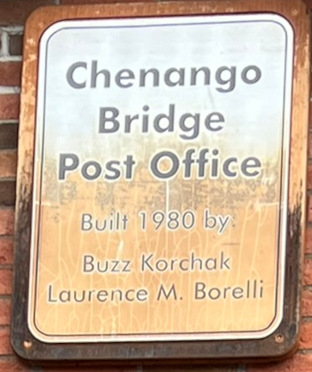 US Post Office Chenango Bridge, New York