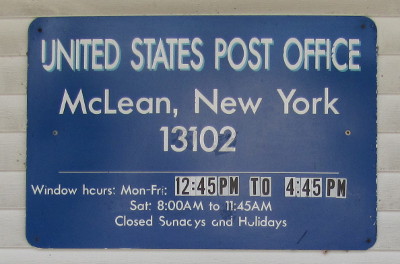 US Post Office McLean, New York