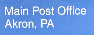 US Post Office Akron, Pennsylvania