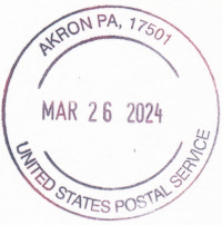 US Post Office Akron, Pennsylvania
