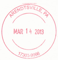 US Post Office Arendtsville, Pennsylvania