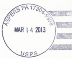 US Post Office Aspers, Pennsylvania