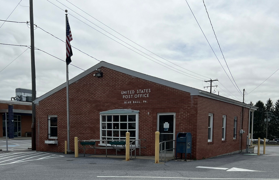 US Post Office Blue Ball, Pennsylvania