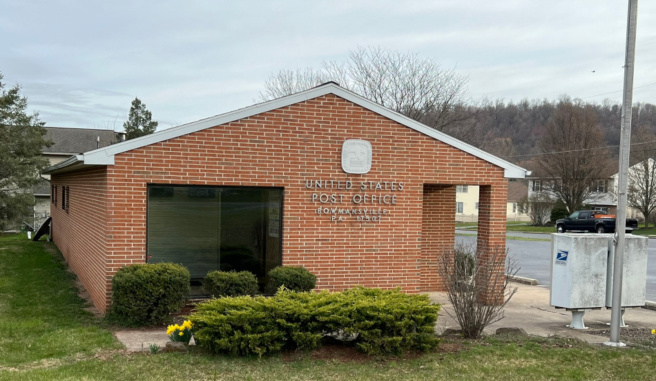 US Post Office Bowmansville, Pennsylvania