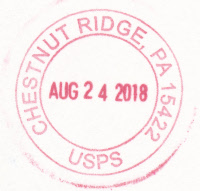 US Post Office Chestnut Ridge, Pennsylvania