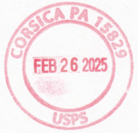 US Post Office Corsica , Pennsylvania