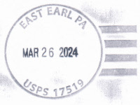 US Post Office East Earl, Pennsylvania