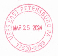 US Post Office East Petersburg, Pennsylvania