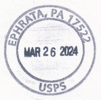 US Post Office Ephrata, Pennsylvania