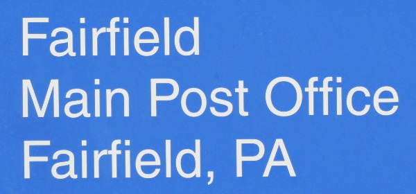 US Post Office Fairfield, Pennsylvania