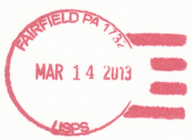 US Post Office Fairfield, Pennsylvania