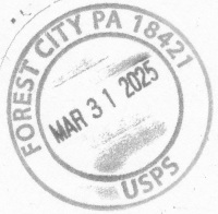 US Post Office Forest City, Pennsylvania