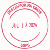 US Post Office Frederick, Pennsylvania