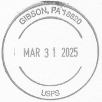 US Post Office Gibson, Pennsylvania