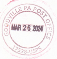 US Post Office Goodville, Pennsylvania