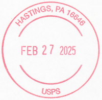 US Post Office Hastings  , Pennsylvania