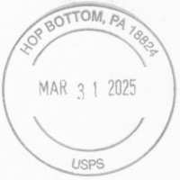 US Post Office Hop Bottom, Pennsylvania