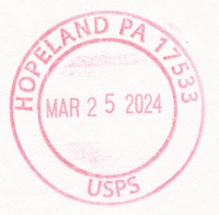 US Post Office Hopeland, Pennsylvania
