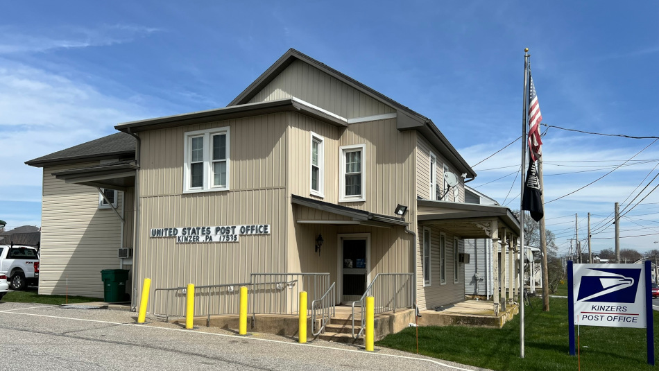 US Post Office Kinzers, Pennsylvania