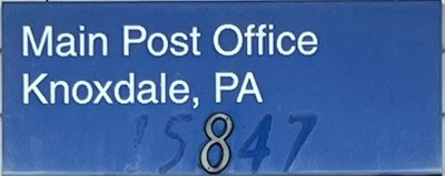 US Post Office Knoxdale , Pennsylvania