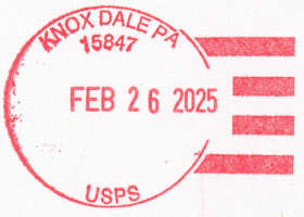 US Post Office Knoxdale , Pennsylvania