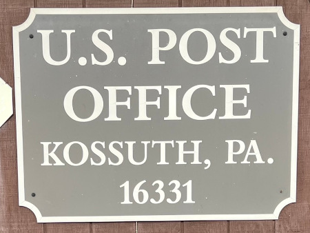 US Post Office Kossuth  , Pennsylvania