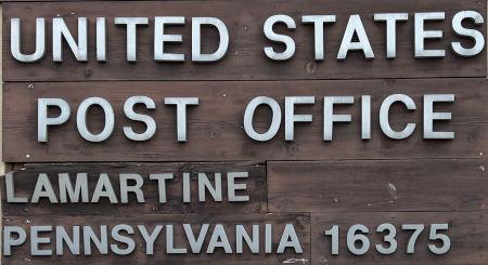 US Post Office Lamartine  , Pennsylvania