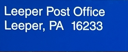 US Post Office Leeper  , Pennsylvania