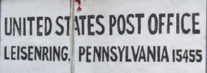 US Post Office Leisenring, Pennsylvania