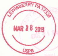 US Post Office Lewisberry, Pennsylvania