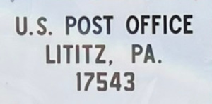 US Post Office Litiz, Pennsylvania