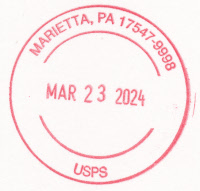 US Post Office Marietta, Pennsylvania