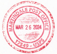 US Post Office Martindale, Pennsylvania