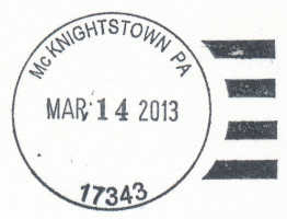 US Post Office McKnightstown, Pennsylvania