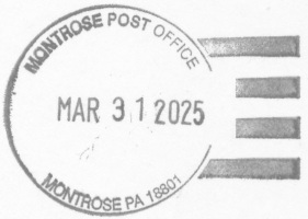 US Post Office Montrose, Pennsylvania