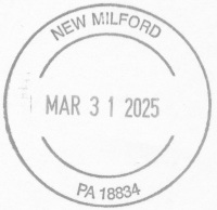 US Post Office New Milford, Pennsylvania