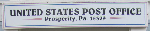 US Post Office Prosperity  , Pennsylvania