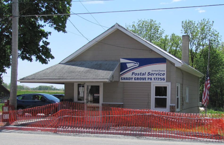 US Post Office Shady Grove, Pennsylvania
