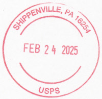 US Post Office Shippenville  , Pennsylvania