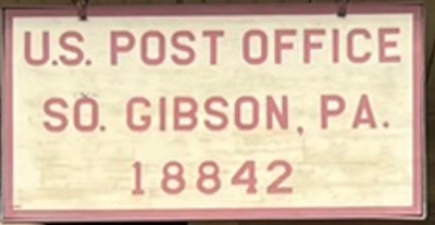 US Post Office South Gibson, Pennsylvania