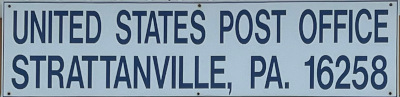 US Post Office Strattanville , Pennsylvania