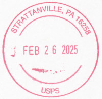 US Post Office Strattanville , Pennsylvania