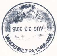 US Post Office Vanderbilt, Pennsylvania