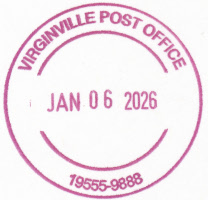 US Post Office Virginville, Pennsylvania