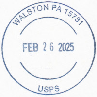 US Post Office Walston , Pennsylvania