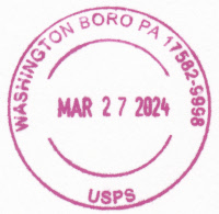 US Post Office Washington Boro, Pennsylvania
