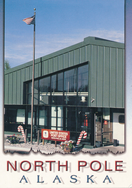 North Pole, Alaska Post Office Post Card